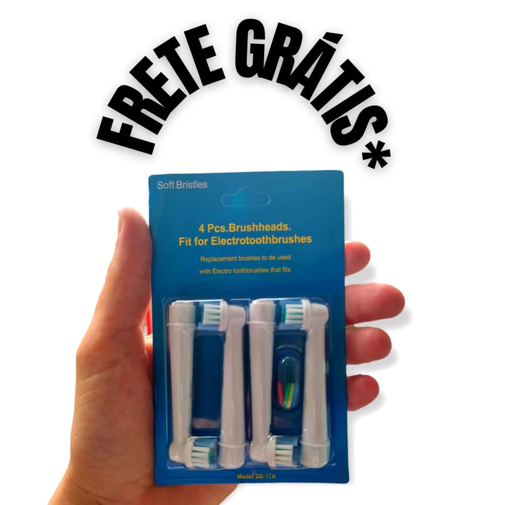 Refil escova compatível com escova de dente elétrica oral-b