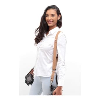 Alça Dupla New Slim Em Couro Legitimo Cameras Dslr Photopto