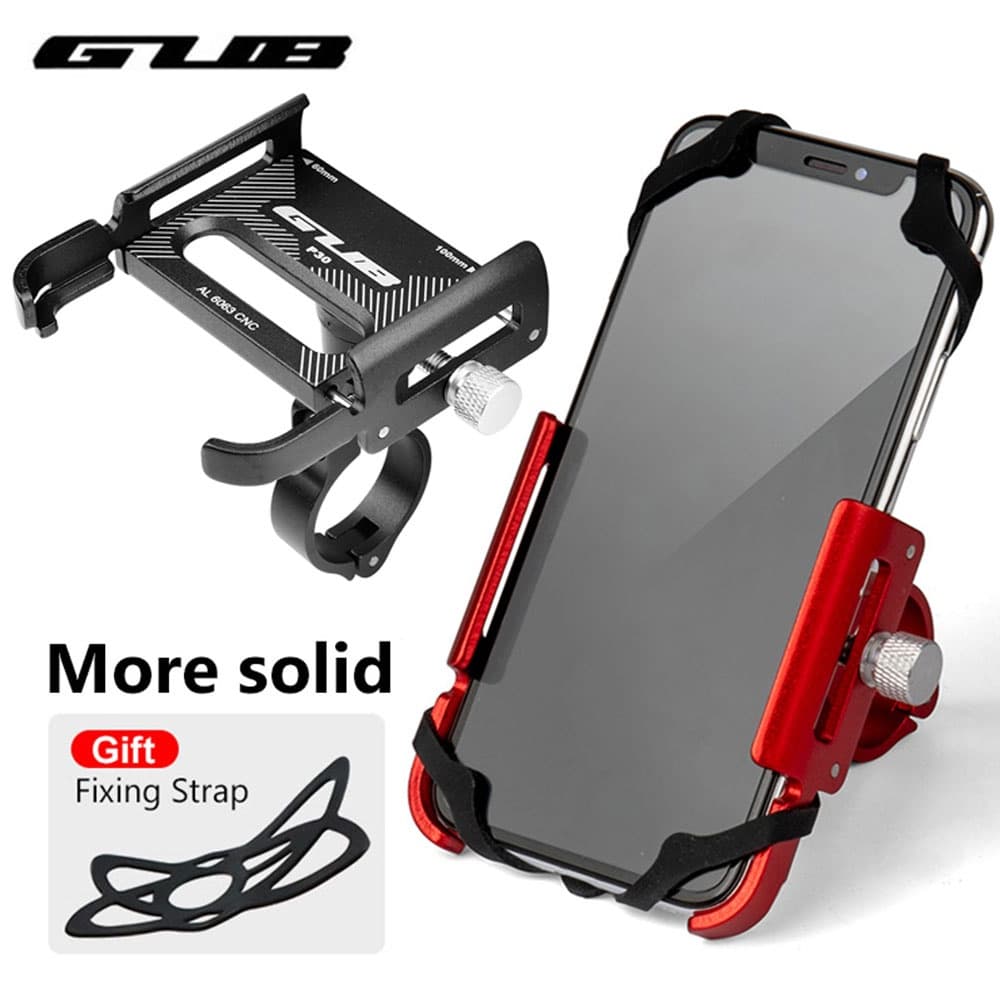 GUB Bicicleta Phone Holder Alumínio Para 3.5 " A 7.5 " Suporte Do Telefone Da Scooter Motocicleta Montar Guiador Clips