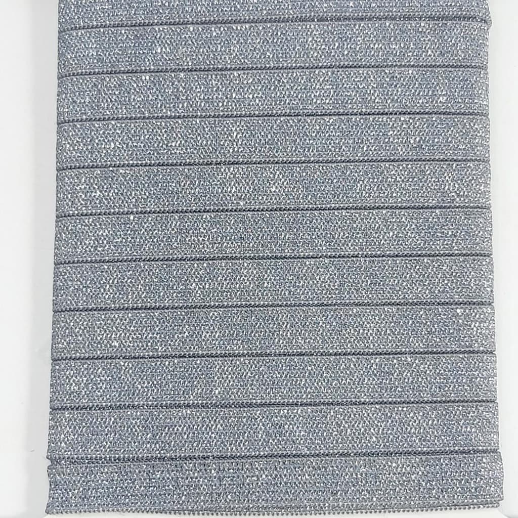 50 metros Elástico Lurex Especial 7mm Grey - Cinza 3687 050 284A30
