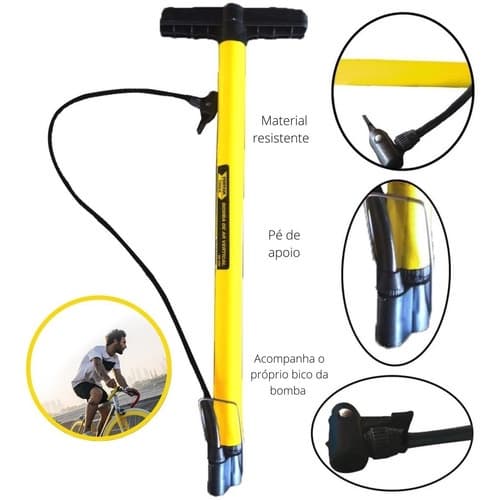 Bomba de Encher Pneu Fertak Tools