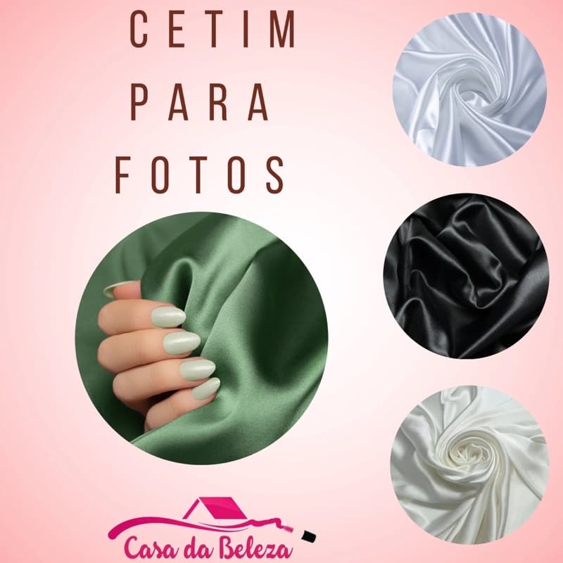 Cetim para foto unha 45/45 com acabamento tapete fundo Foto