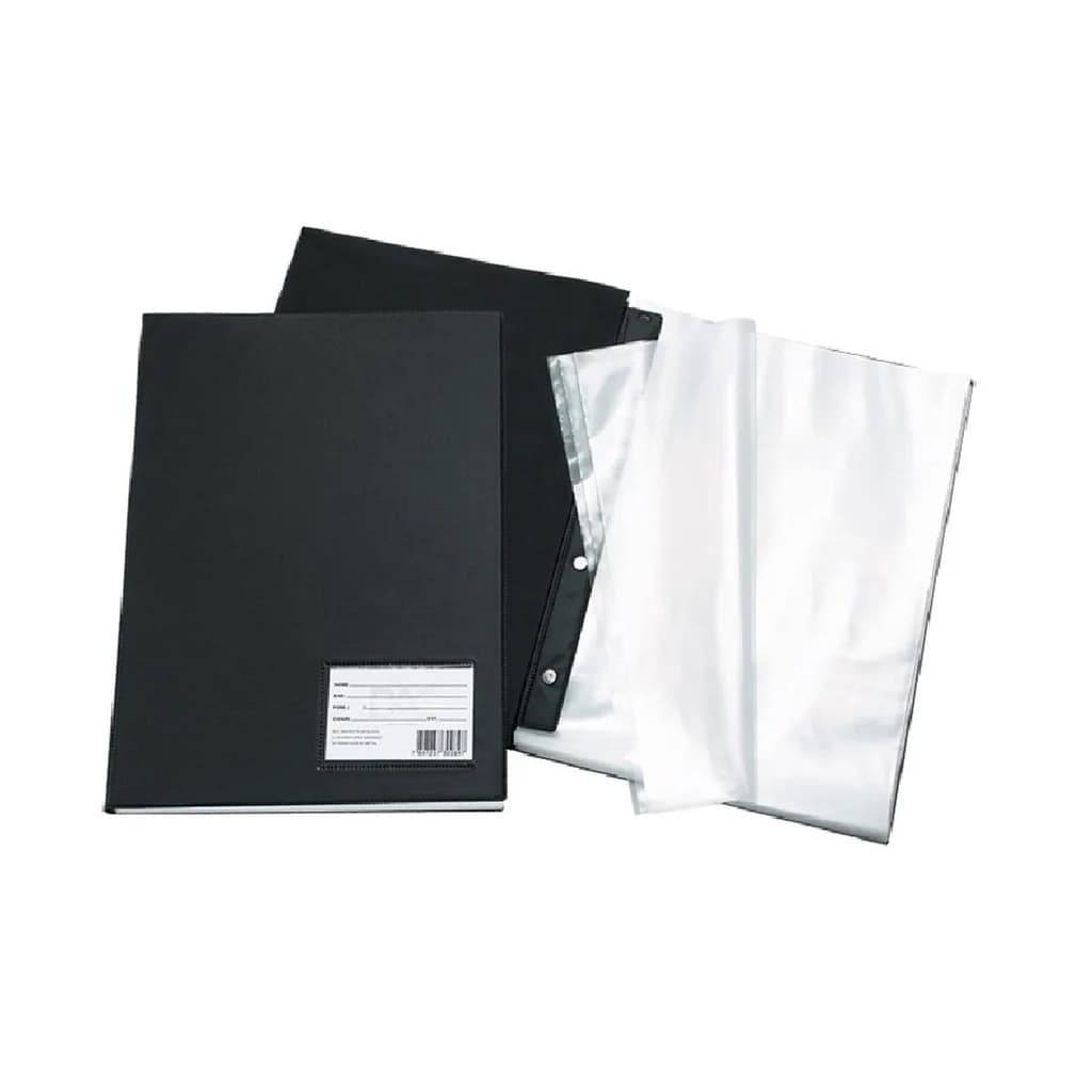 Pasta Catálogo A4/Oficio Com 50 Plásticos Finos Para Folhas - Acp