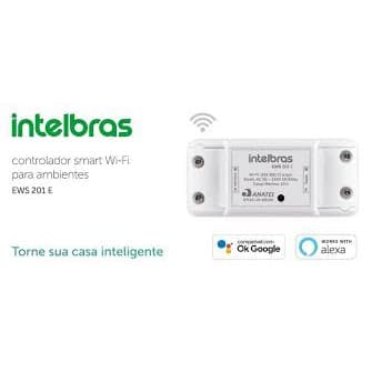 CONTROLADOR SMART WIFI P AMBIENTES  INTELBRAS MODELO EWS 201 E 01   100% ORIGINAL DA INTELBRAS