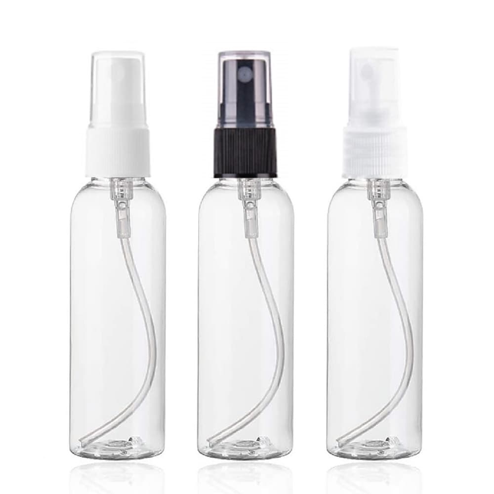 10 Frascos Pet 100 Ml Cilíndrico Válvula Spray Para Perfume álcool liquido