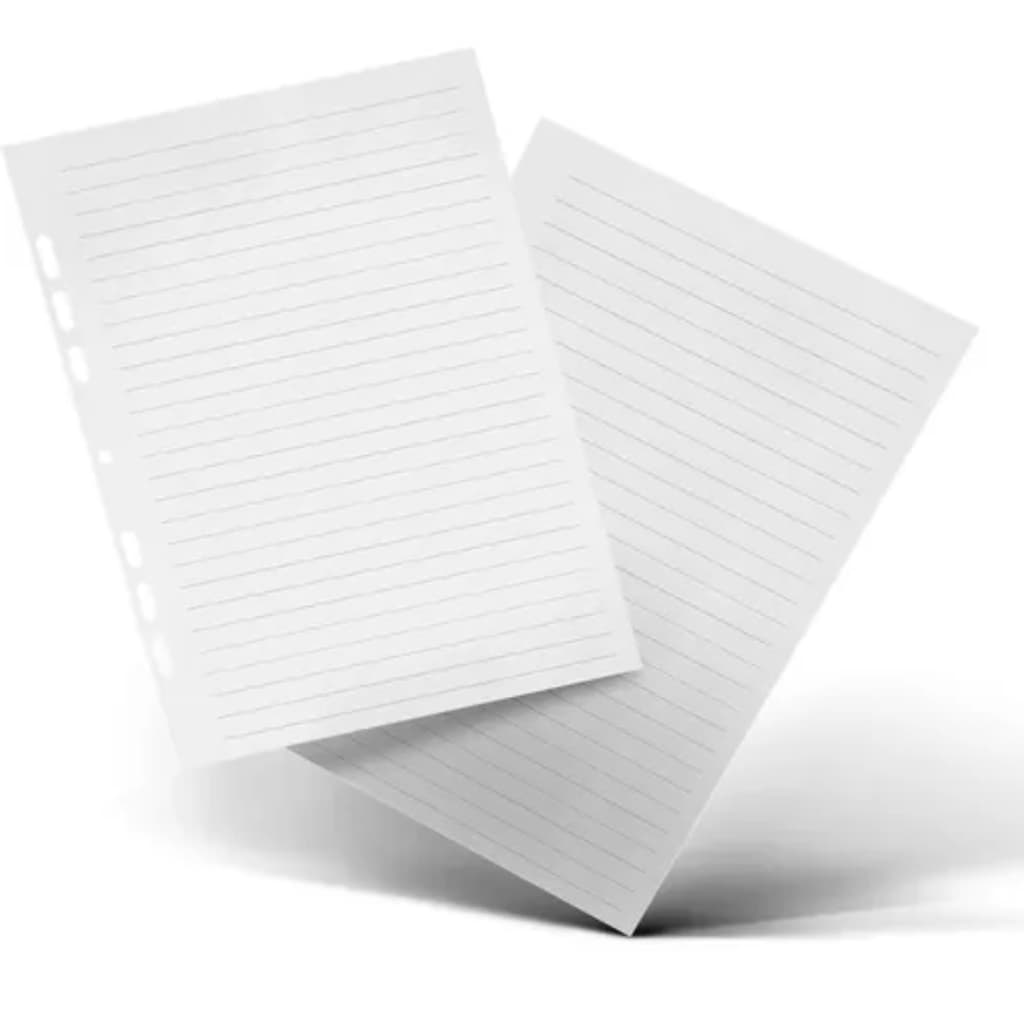 4 un. Refis Fichário Pautado Ultra - Tamanho Colegial 120 folhas de 90g - Ótima