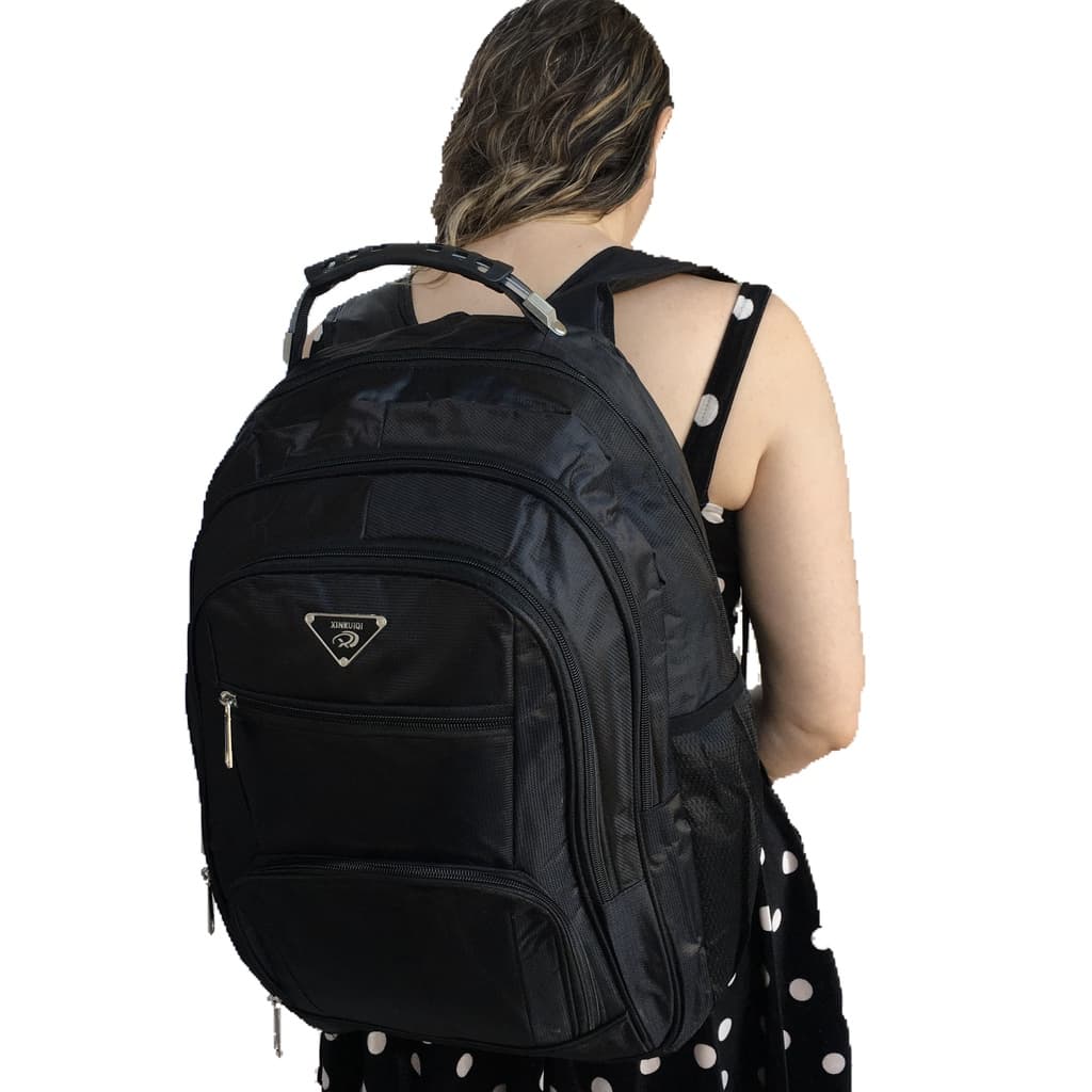 Mochila Unissex Notebook masculina feminina alça cabo de aço Reforçada Promoção