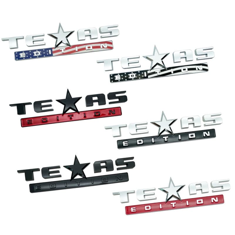 3D ABS TEXAS EDITION Logotipo Auto Amortecedor Traseiro Tronco Corpo Para Jeep Renegado Compass Grand Cherokee Wrangler
