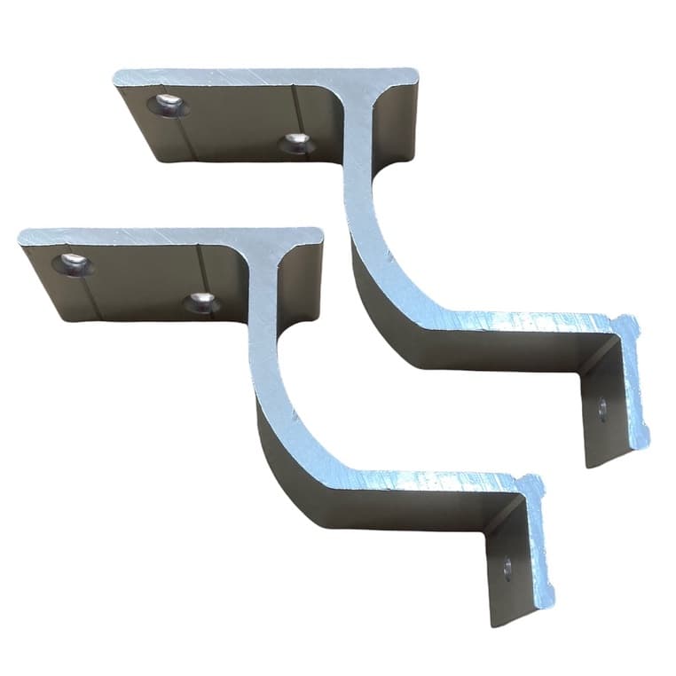 Kit 2 Suporte Corrimão Alumínio Casa Escada Prédio Quintal - Promoção