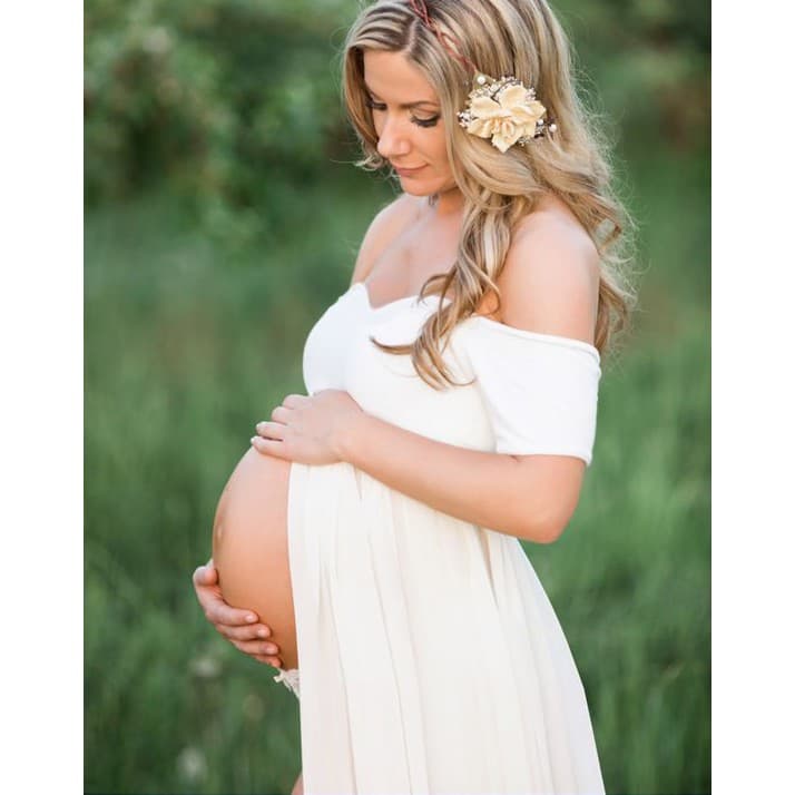 Vestido Gestante Para Ensaio Fotográfico, Book Gravida G02