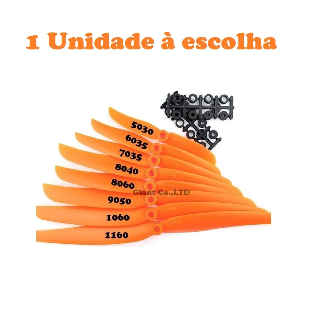 Hélice aeromodelo Brushless todos tamanhos (1 Unidade)