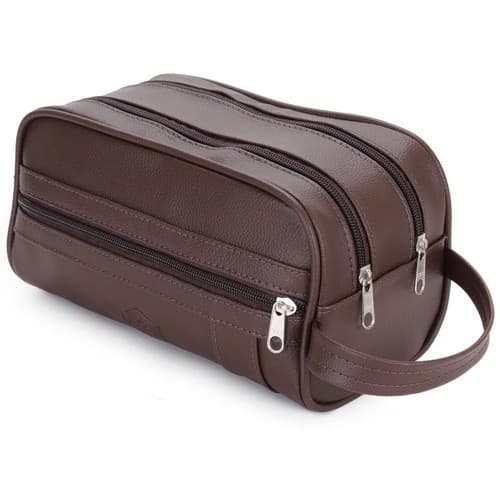 Necessaire masculina Organizador de Mala Viagem Porta Maquiagem necessaire feminina em couro sintético impermeavél