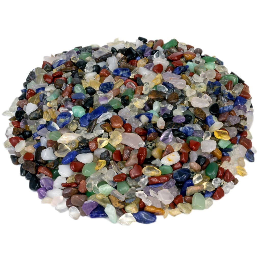 200g Cascalho De Pedra Rolada Natural Sortida Mista