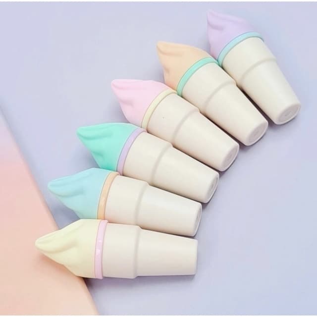 Kit 6 Marca Texto Sorvetinho Tons Pastéis Fofo