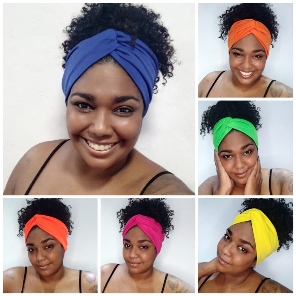 Faixa De Cabelo Turban Turbante Modelo Headband Tiara  Cores ( 1 UNIDADE / KIT 3 UNIDADES )
