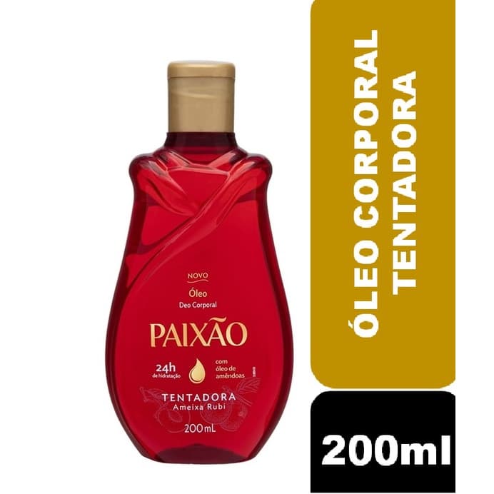 Óleo Corporal de Amêndoas Paixão Tentadora ameixa rubi 200ml (Oleo Paixão)