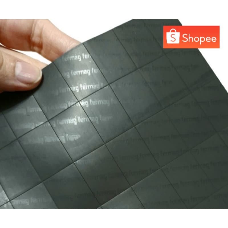 100 Imãs Cortadinhos - pedaços 2x2,8cm p/ ímã de geladeira