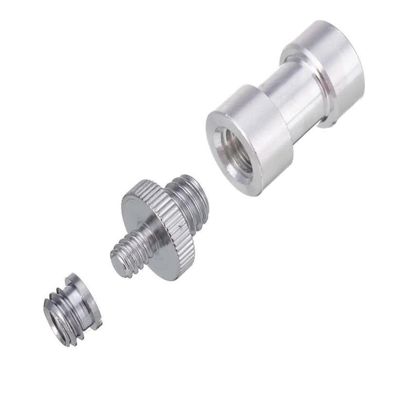 Kit Parafusos Pino Adaptador 1/4 3/8 Tripe Flash Rosca