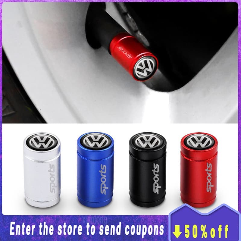[Promo] 4pcs Válvula De Pneu De / Roda Poeira cap Tampão Da Válvula Do Pneu acessório para carro Para Volkswagen VW