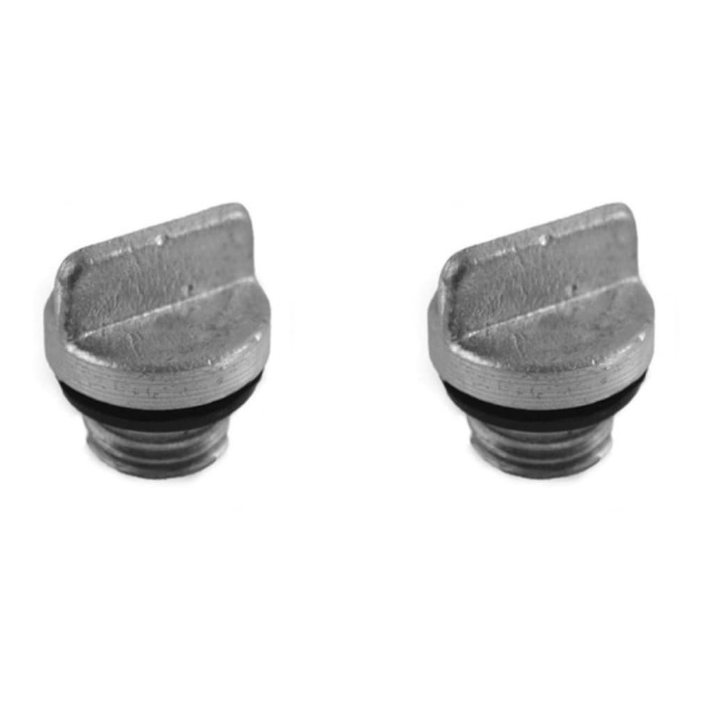 2 Bujão De Popa Em Alumínio Rosca 1" Para Barcos