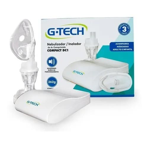 Inalador Nebulizador G-tech Compact Dc1 Masc Adulto Infantil