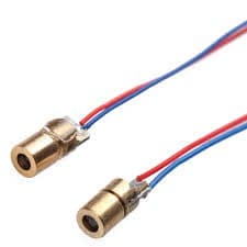 Laser Mini 650nm 6mm 5V 5mW Laser Ponto 5 Unidades