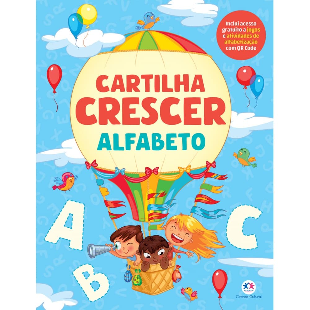 Livro - Cartilha Crescer - Alfabeto - Capa comum - Ciranda Cultural