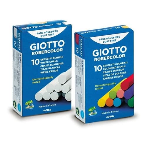 Kit Giz Escolar c/10 (Colorido/branco) Giotto