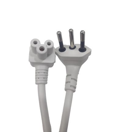 Cabo De Força Tripolar Para Notebook 90° 1,5 Mts Branco