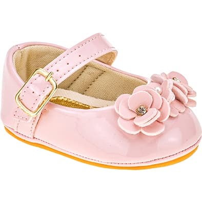 Sapatilha menina infantil bebê rosinhas
