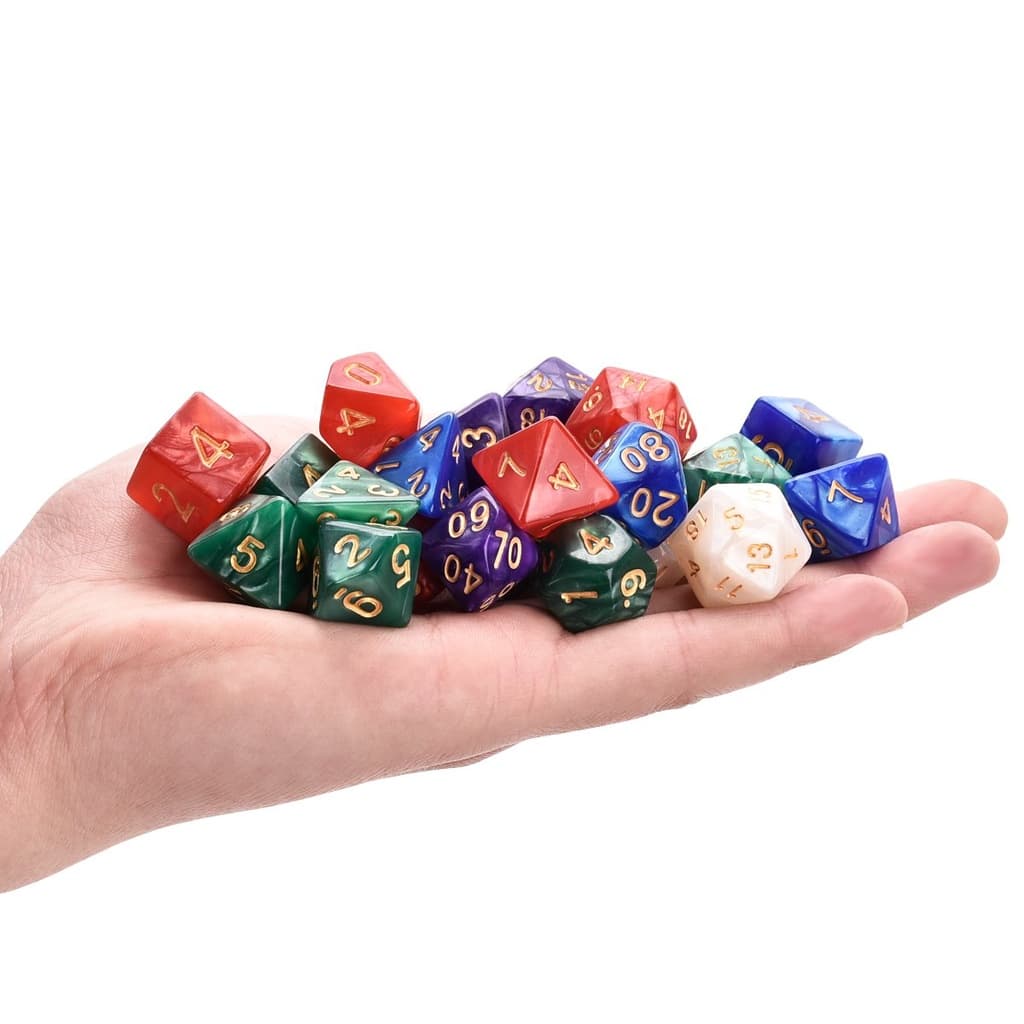 7 Dados Para Rpg Perolizados - Escolha a cor e modelo | RPG Dice | Dado RPG
