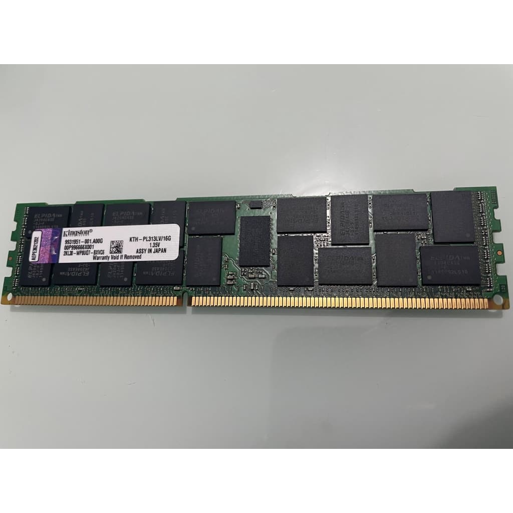 Memoria Servidor Kingston KTH-PL313LV/16GB 16GB ECC RDIMM Dell T320 T420 R610 R620 R720 E outros