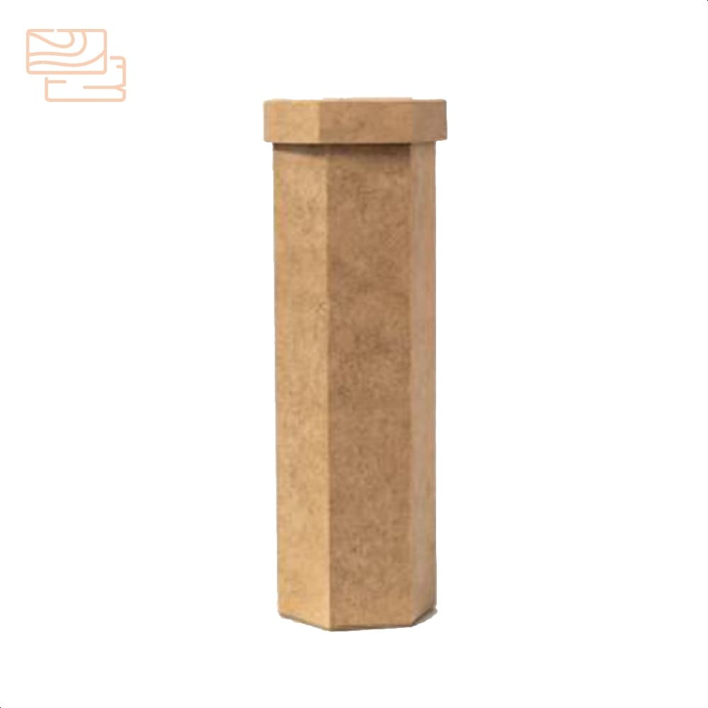 Porta vinho caixa sextavada decoração mdf cru organizadores para casa presente aniversario casamento