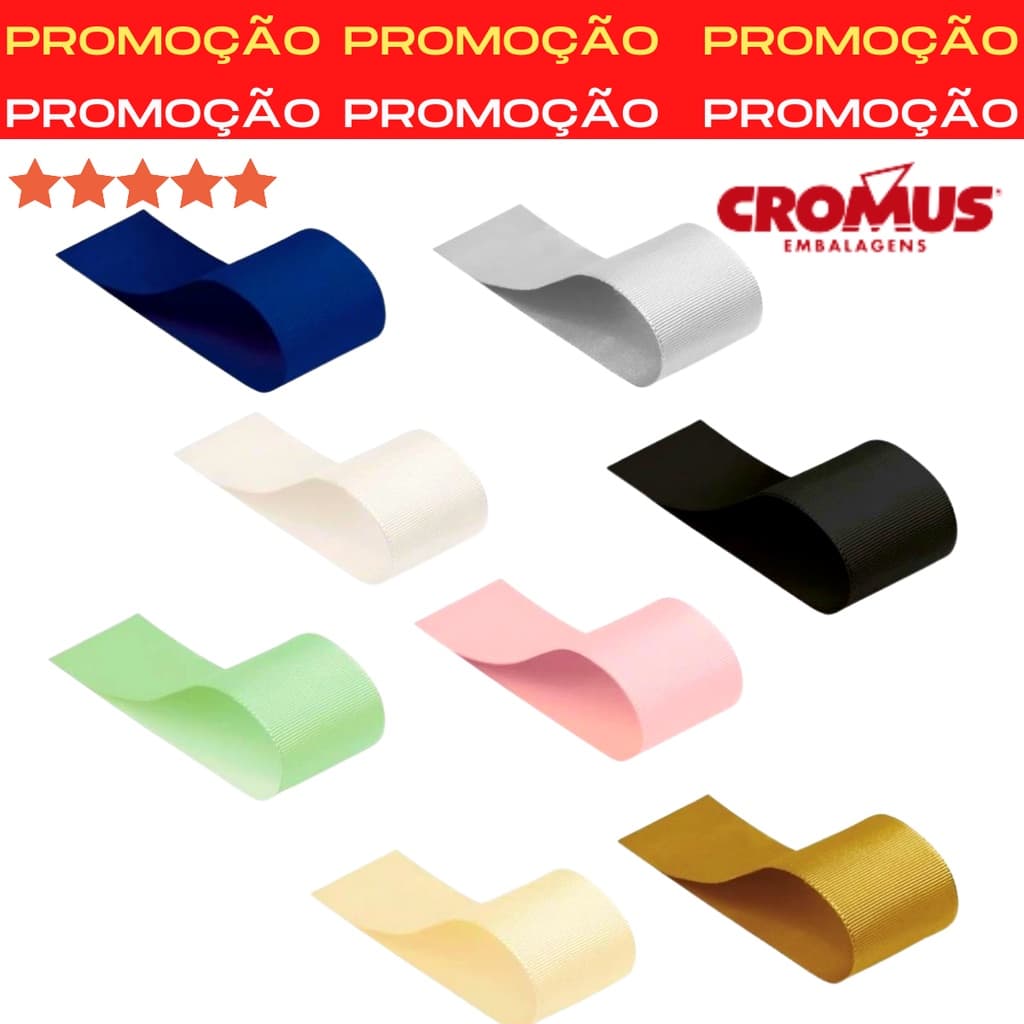 Fita Gorgurão Cores 21,5MMx10M Laços Tiaras Enfeites Decoração Lacinhos Cabelo Fechamento Presente