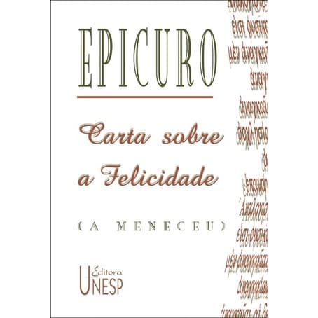 Livro Carta sobre a felicidade (a Meneceu)