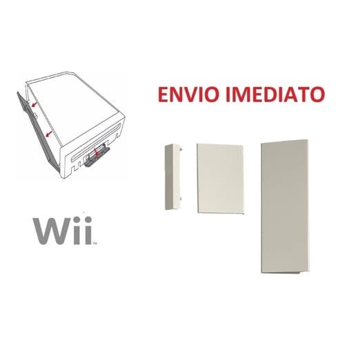 Kit Tampas Laterais Slot Wii Sd Memory Card Controle Gc