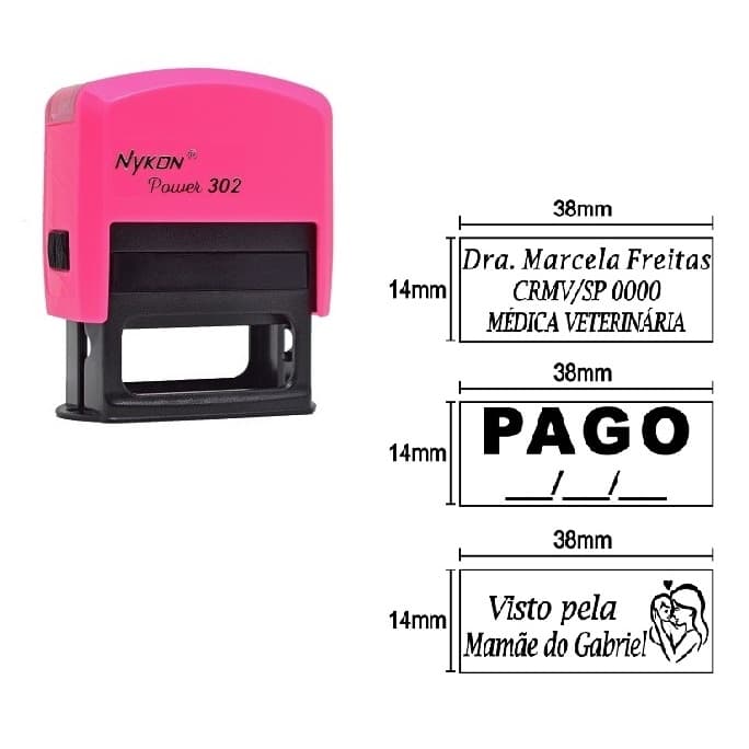 Carimbo personalizado enfermagem/professor/ médico/ veterinário/ PAGO/ Visto pela mamãe COMPRE AQUI