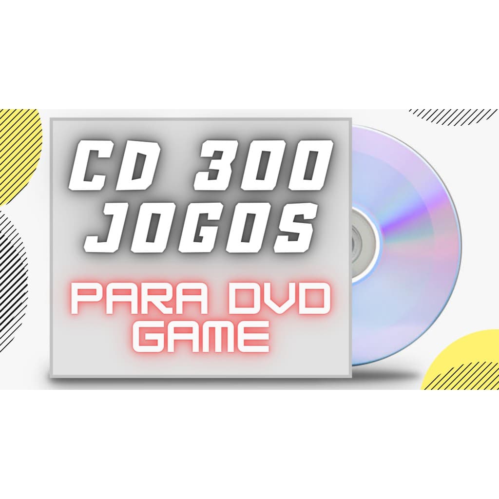 CD 300 Jogos para Aparelhos de DVD Player com a Função "GAME" !!!!