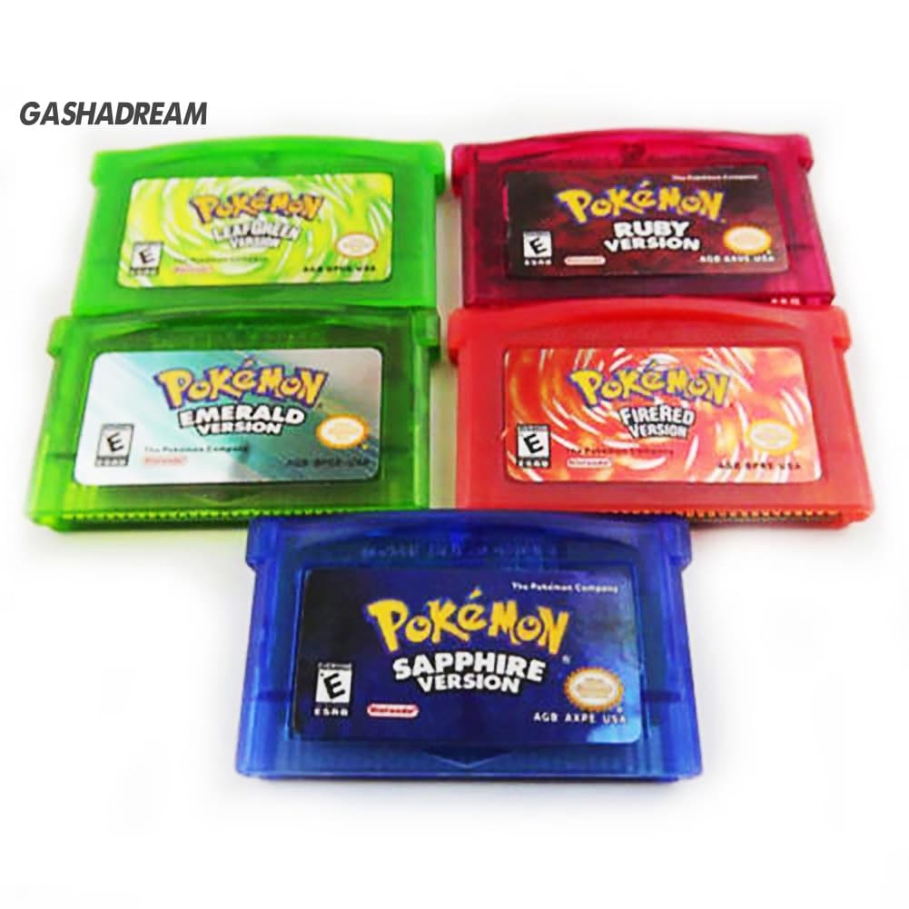 GD | Sapphire/Emerald/Fire Red/Leaf Green/Ruby Pokemon Cartucho De Cartas De Jogo GBA
