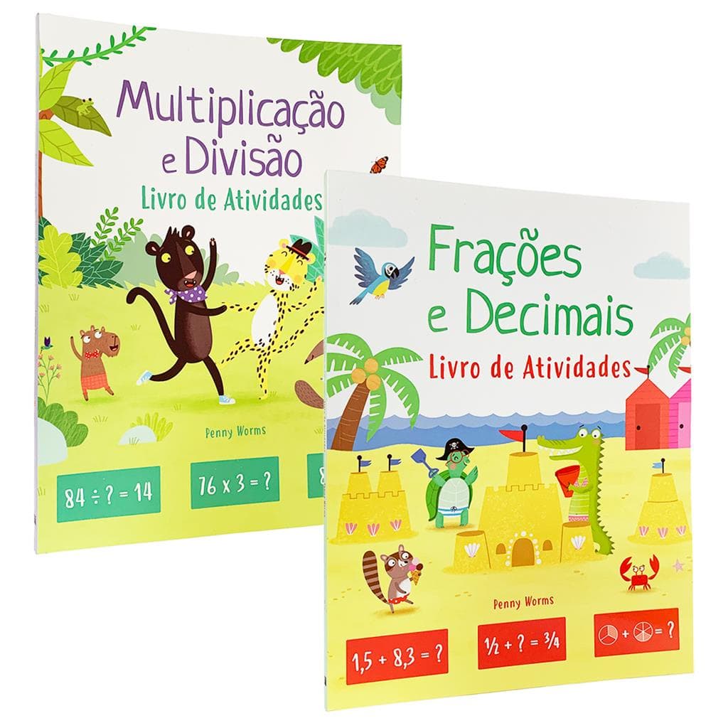 Multiplicação e Divisão + Frações E Decimais - Kit Matemática - 2 Livros Físicos