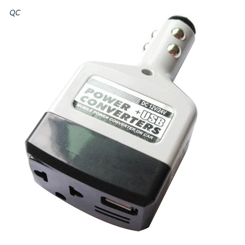 qichepeijian 12 24 Para Carro Inversor Carregamento USB Tomada Energia