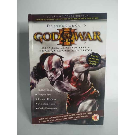 Guia God of War III - Desvendando o Jogo Edição de Colecionador / Livro Pequeno Detonado