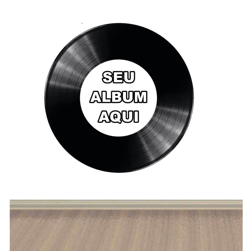 Disco Vinil Decorativo Personalizado Com Seu Album