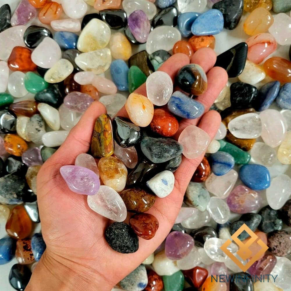 Cristais Rolados Monte seu Kit Pedras Naturais Ametista Quartzo Rosa Cristal Hematita onix