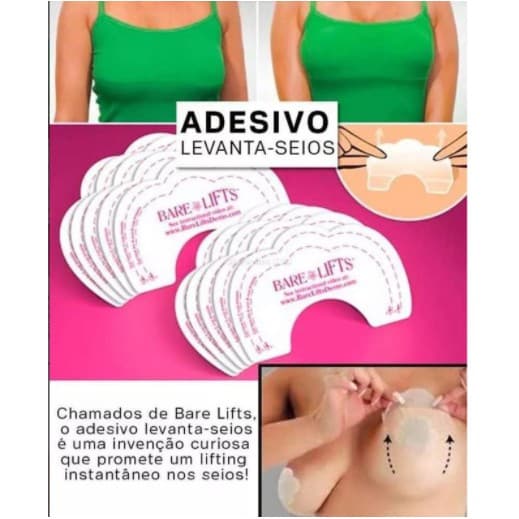 Sutia Adesivo Invisível 10/60/100 Adesivos Levanta Seios /peitos Bare Lifts