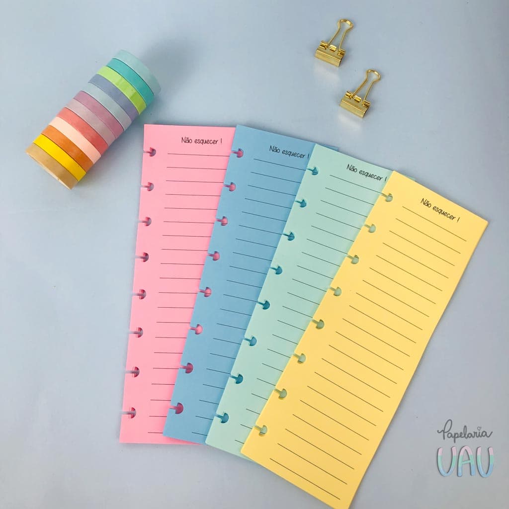 Refil colors para caderno de discos ,não esquecer 