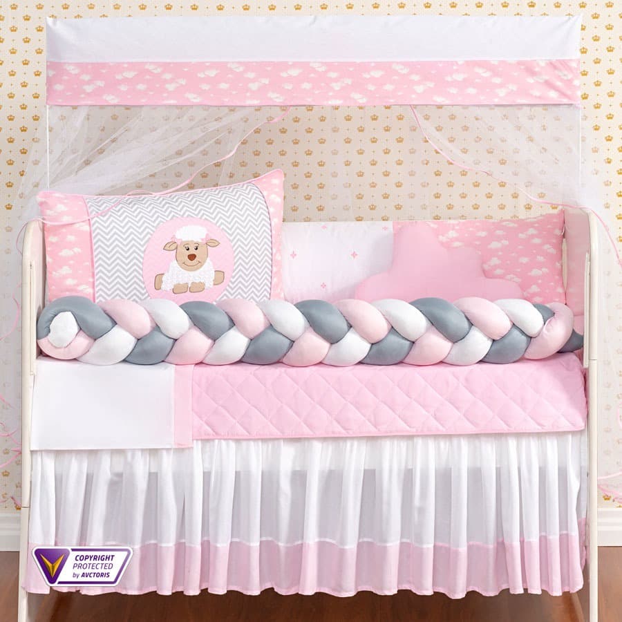 Kit Berço Completo Padrão Americano Menina Menino 11 Peças