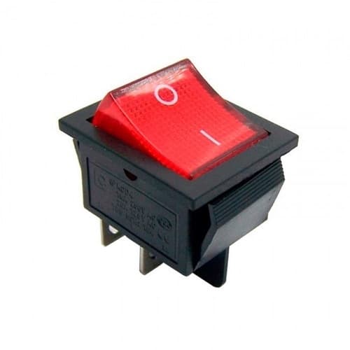 Kit 10 Peças - Chave Gangorra Kcd4-201n 4t 16/20a 250v Vermelha