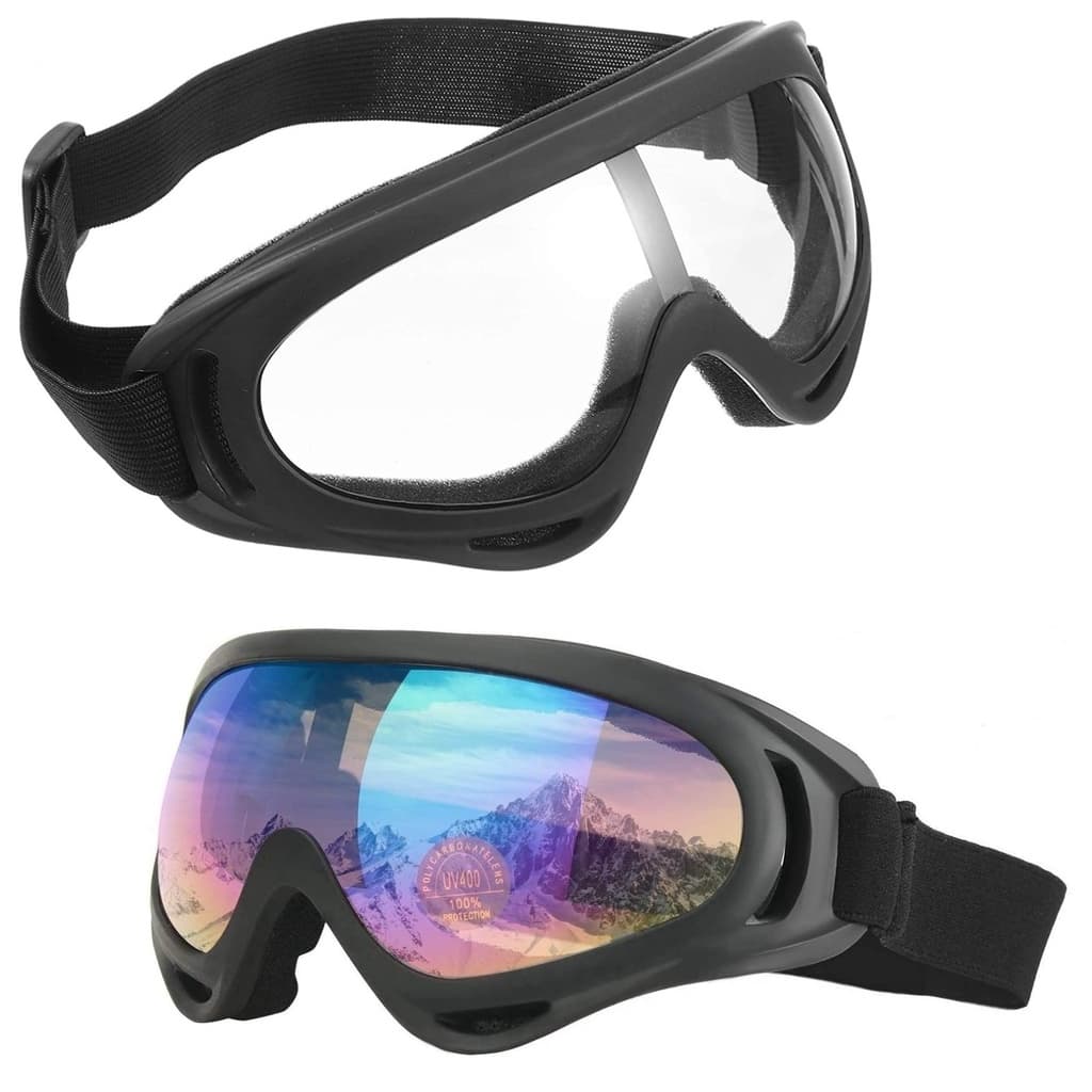 Kit 2 Óculos Jet Ski Snowboard Paintball Esqui Proteção Uv