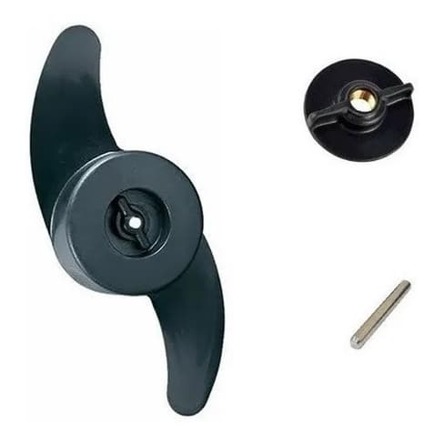 Hélice 2 Pás + Porca + Pino Motor Elétrico Phantom 34lbs